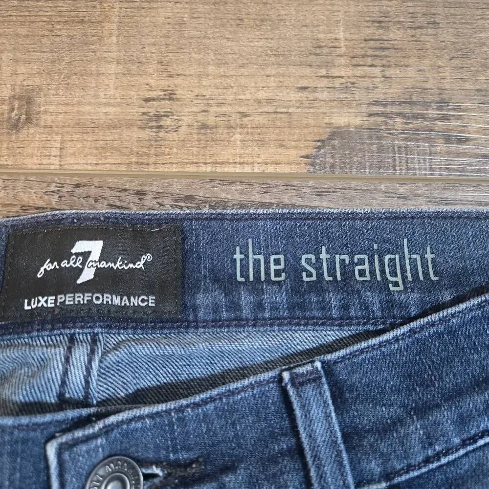7 For All Mankind Luxe Performance The Straight jeans size 34 men's short